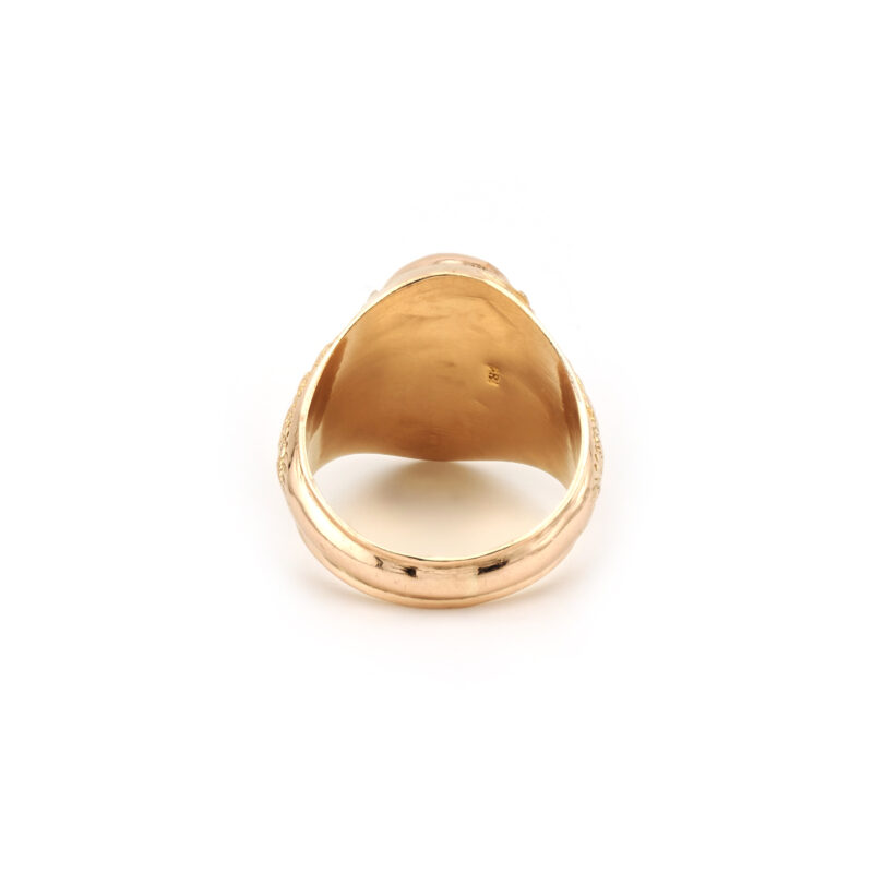 Herrenring mit Karneol Cabochon 750er Gold 4 Herrenring mit Karneol Cabochon 750er Gold
