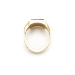 Herrenring mit Onyx und Diamant 585er Gold