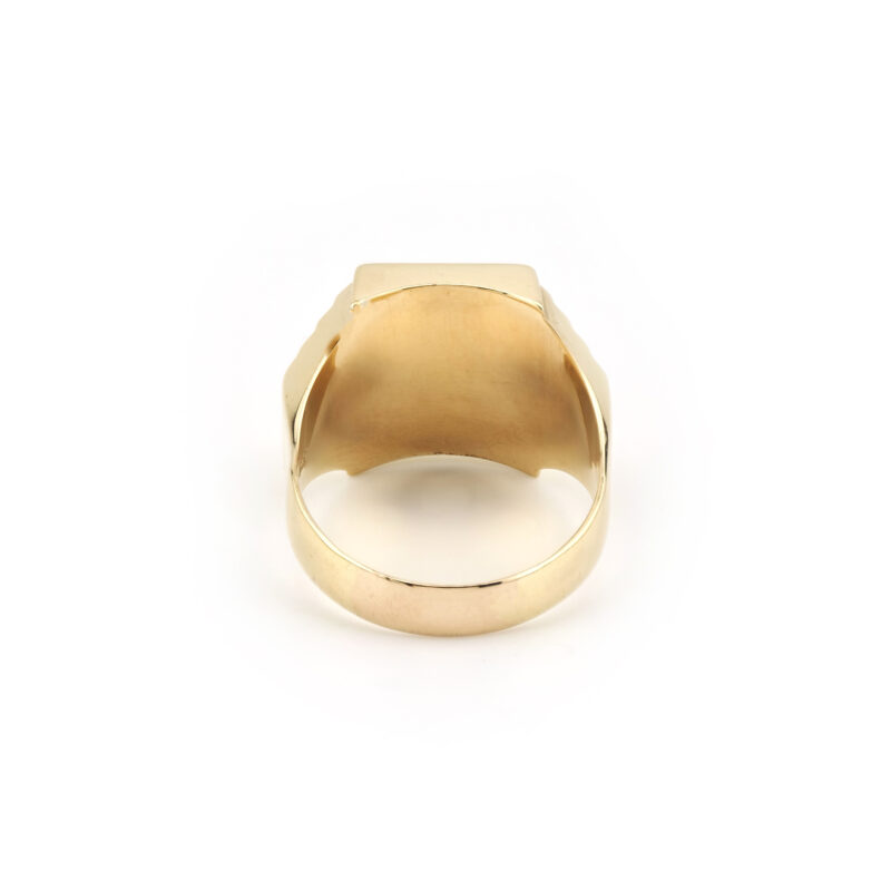 Herrenring mit Onyx und Diamant 585er Gold 4 Herrenring mit Onyx und Diamant 585er Gold