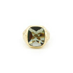 Herrenring mit Turmalin 585er Gold