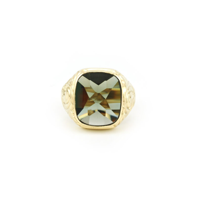 Herrenring mit Turmalin 585er Gold