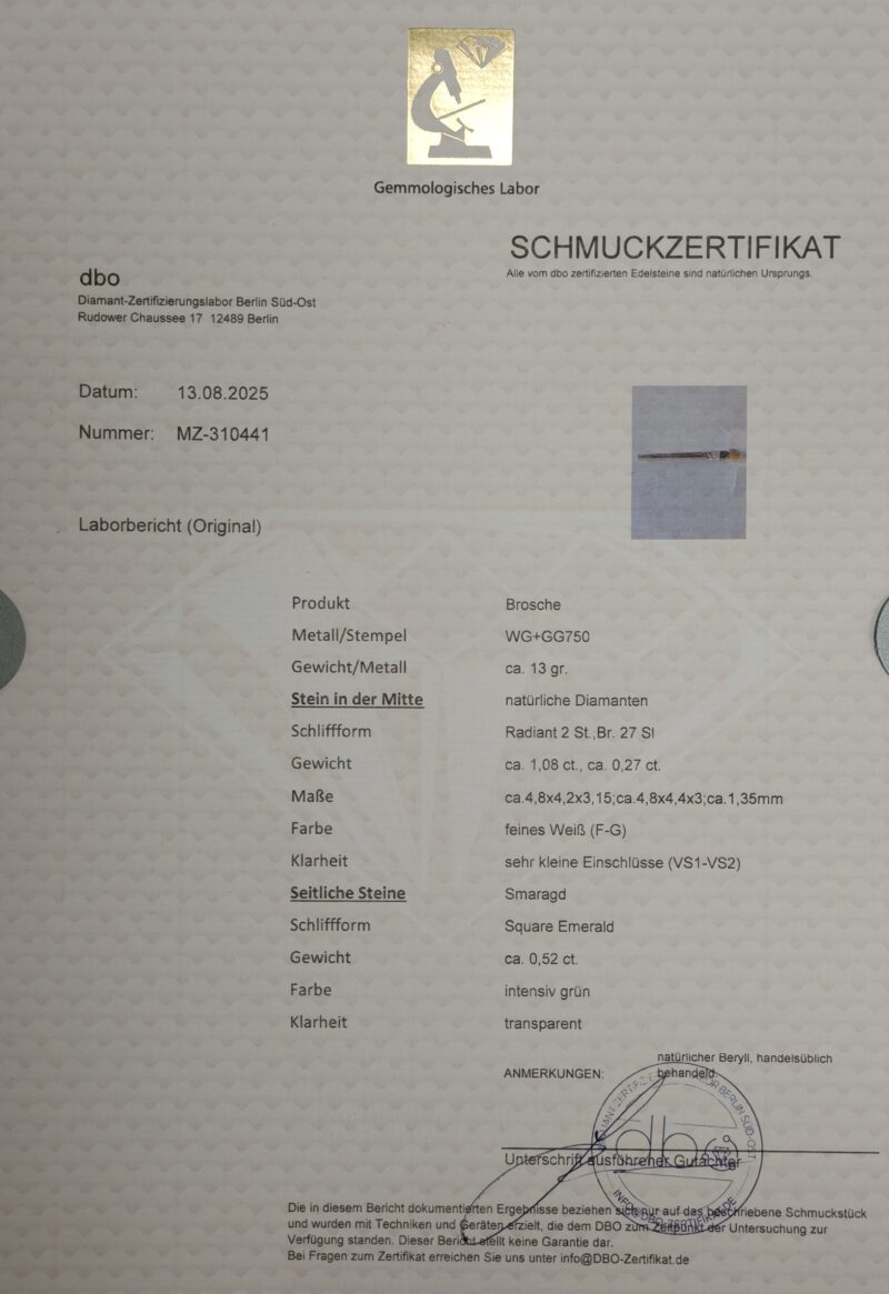 Juwelier KERN Krawatten-/Reversnadel 750er Gold 6 Juwelier KERN Krawatten-/Reversnadel 750er Gold