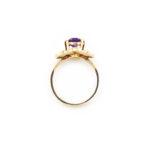 Retro Ring mit Amethyst 585er Gold