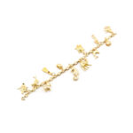 Ägyptisches Bettelarmband massiv 750er Gelbgold