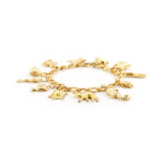 Ägyptisches Bettelarmband massiv 750er Gelbgold