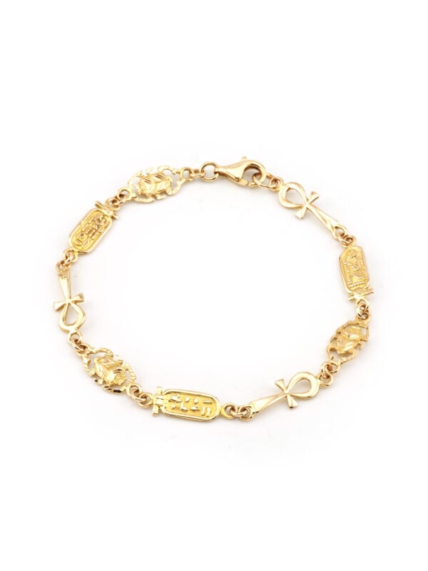 Ägyptisches Gliederarmband aus 750er Gold