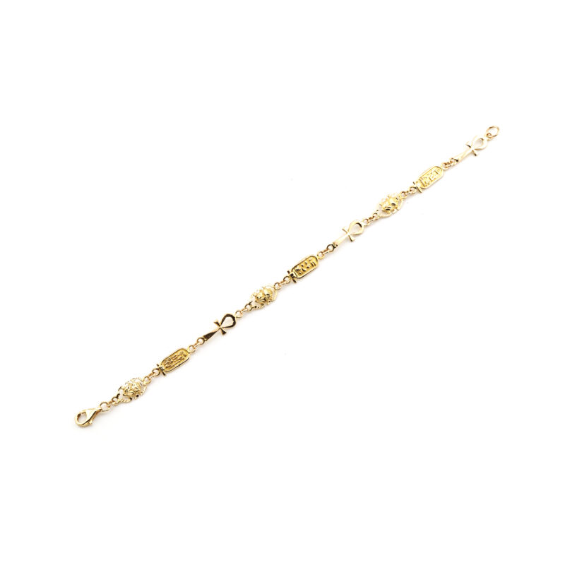 Ägyptisches Gliederarmband aus 750er Gold 4 Ägyptisches Gliederarmband aus 750er Gold