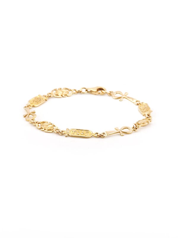 Ägyptisches Gliederarmband aus 750er Gold (4)
