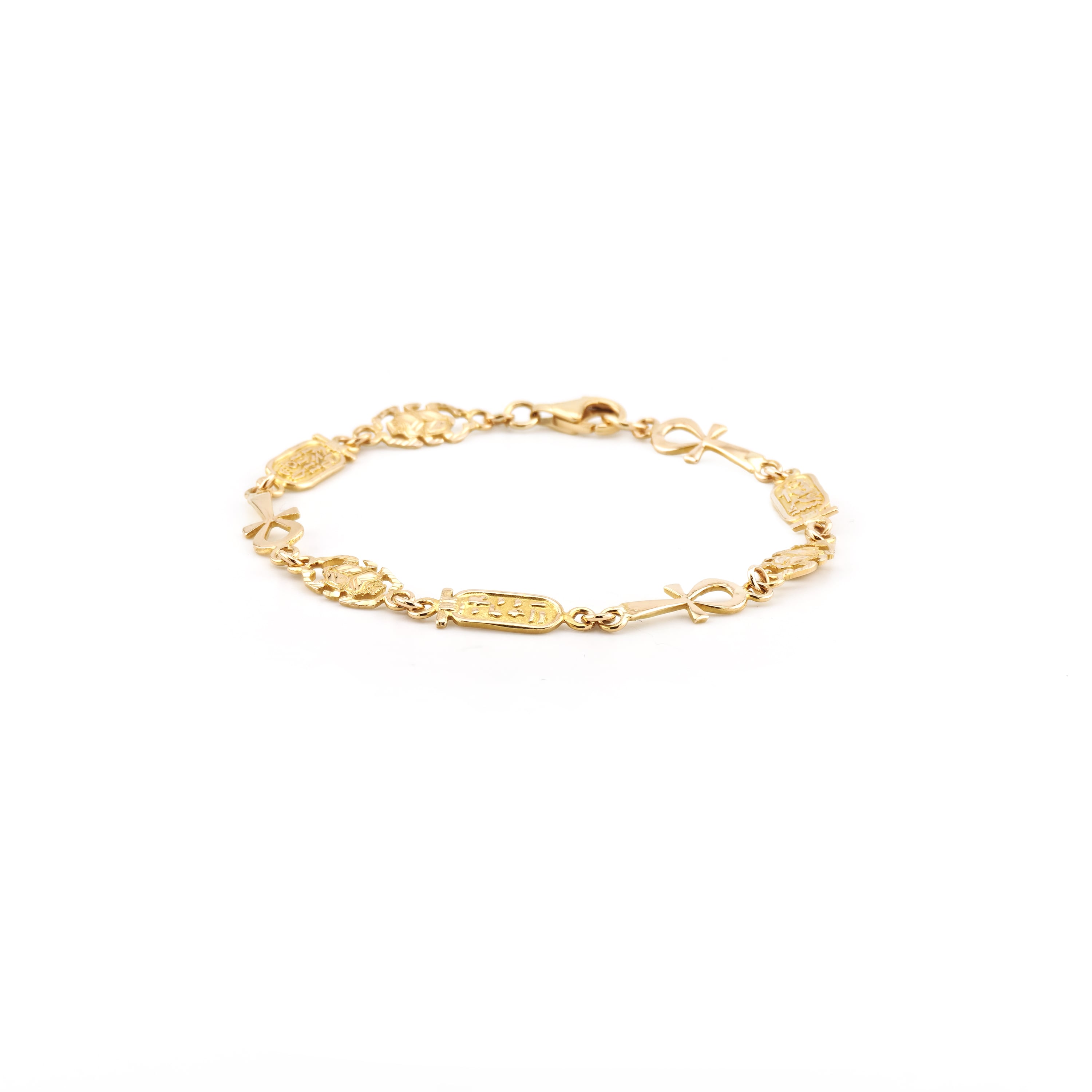 Ägyptisches Gliederarmband aus 750er Gold (4)