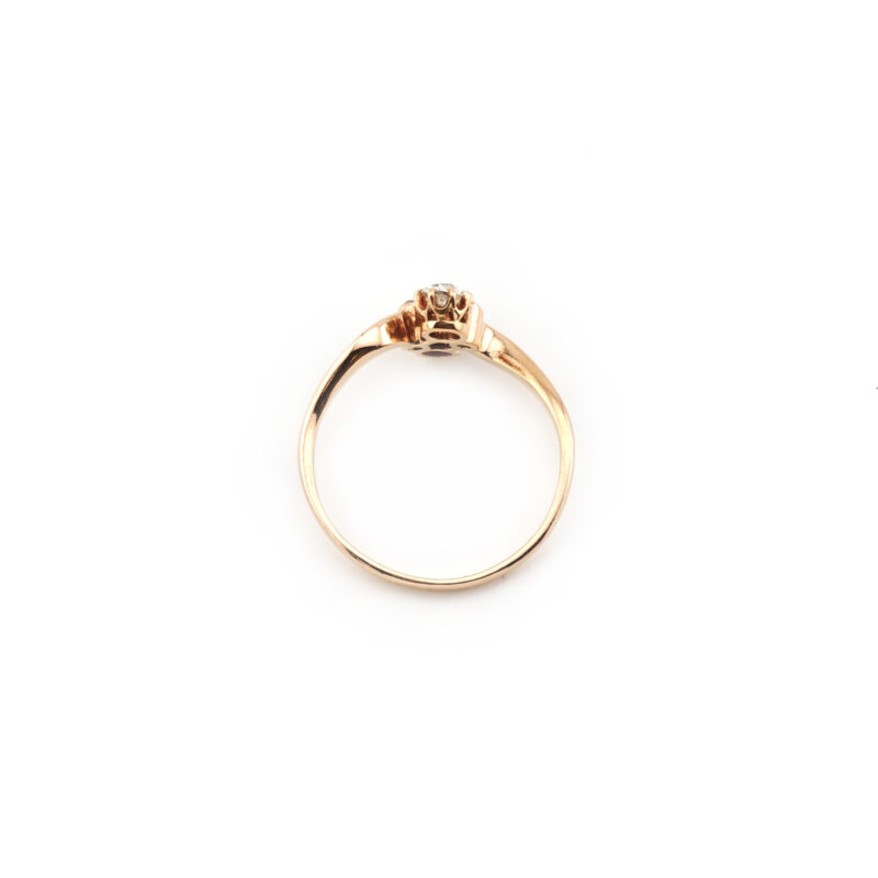 Antiker „Toi et Moi“ Rubin Diamant Ring um 1910