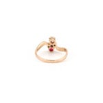 Antiker „Toi et Moi“ Rubin Diamant Ring um 1910