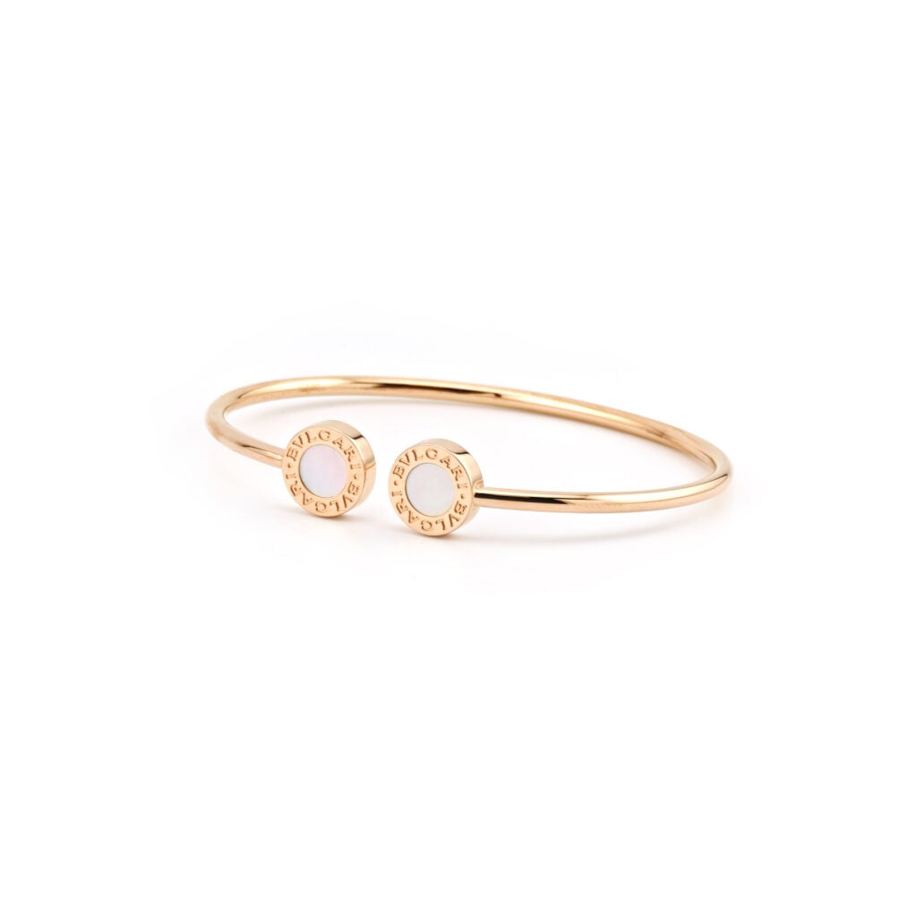 Bulgari Armreif Perlmutt Rosegold 750er Gr. 17 (2)