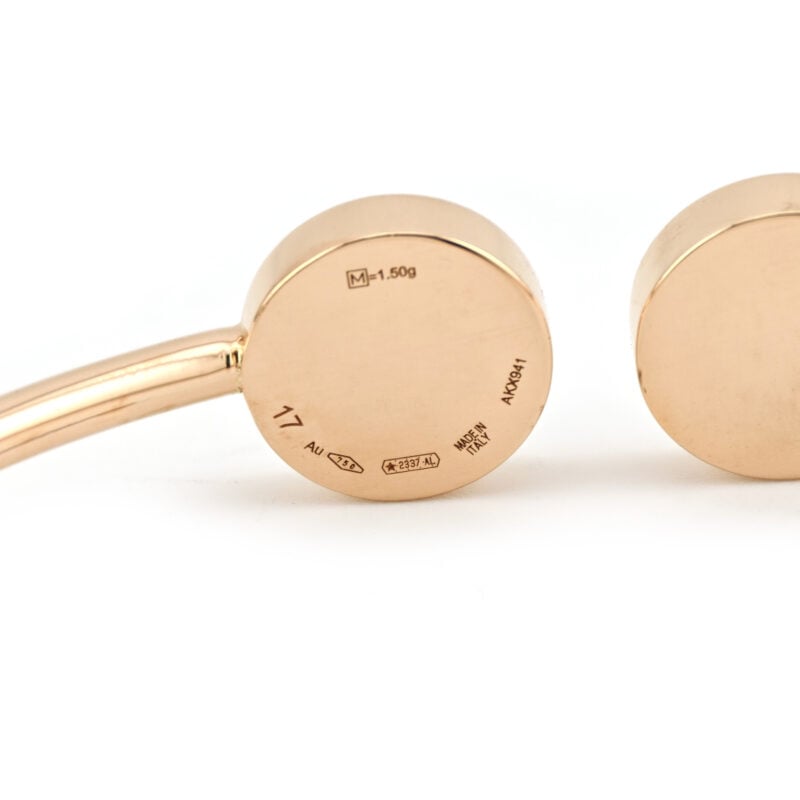 Bulgari Armreif Perlmutt Rosegold 750er Gr. 17