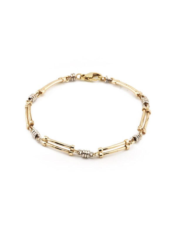 Edles Vintage Bicolor Armband aus 585er Gold