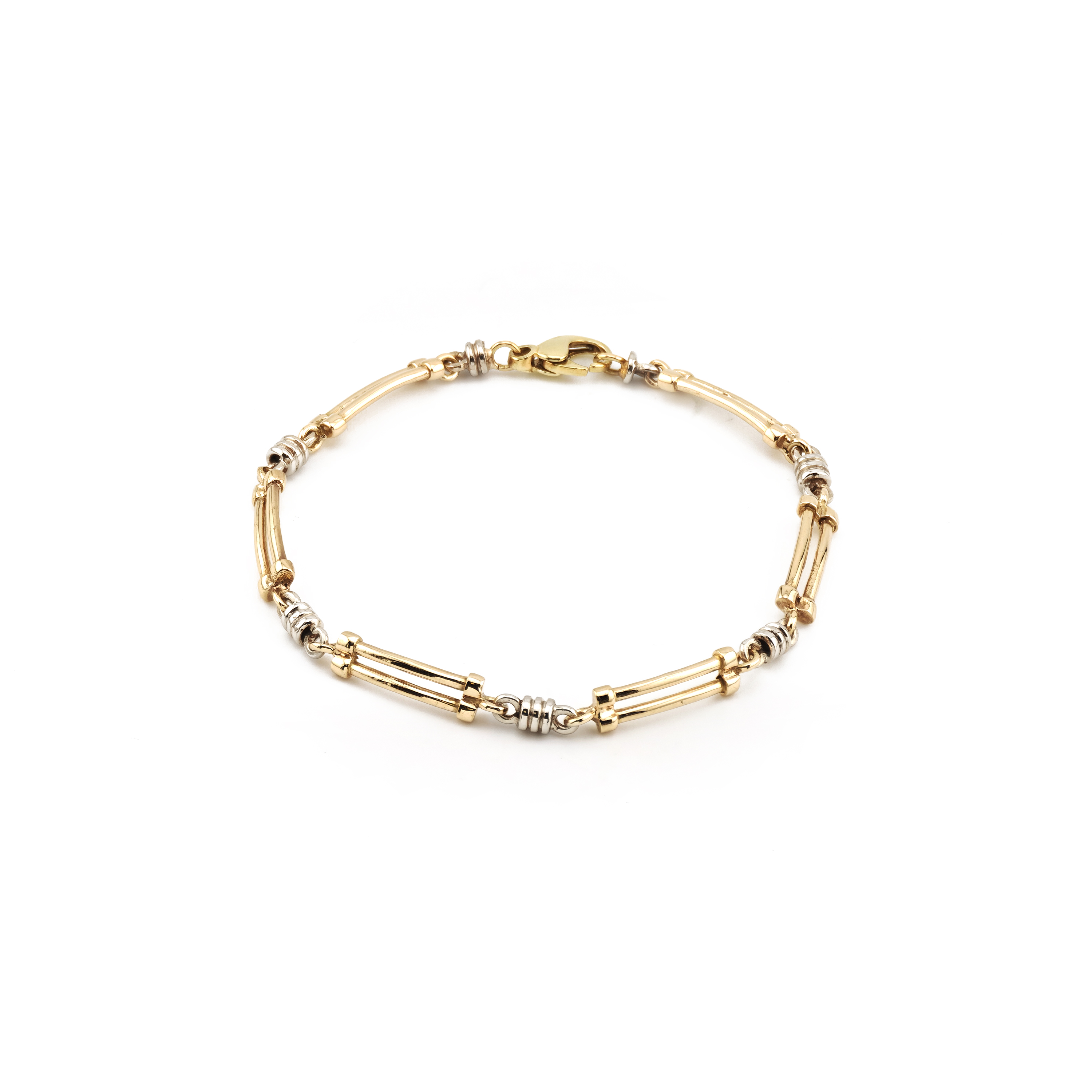 Edles Vintage Bicolor Armband aus 585er Gold
