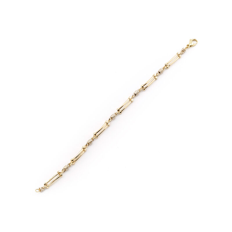 Edles Vintage Bicolor Armband aus 585er Gold