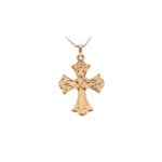 Eleganter Kreuzanhänger Barock aus 585er Gold