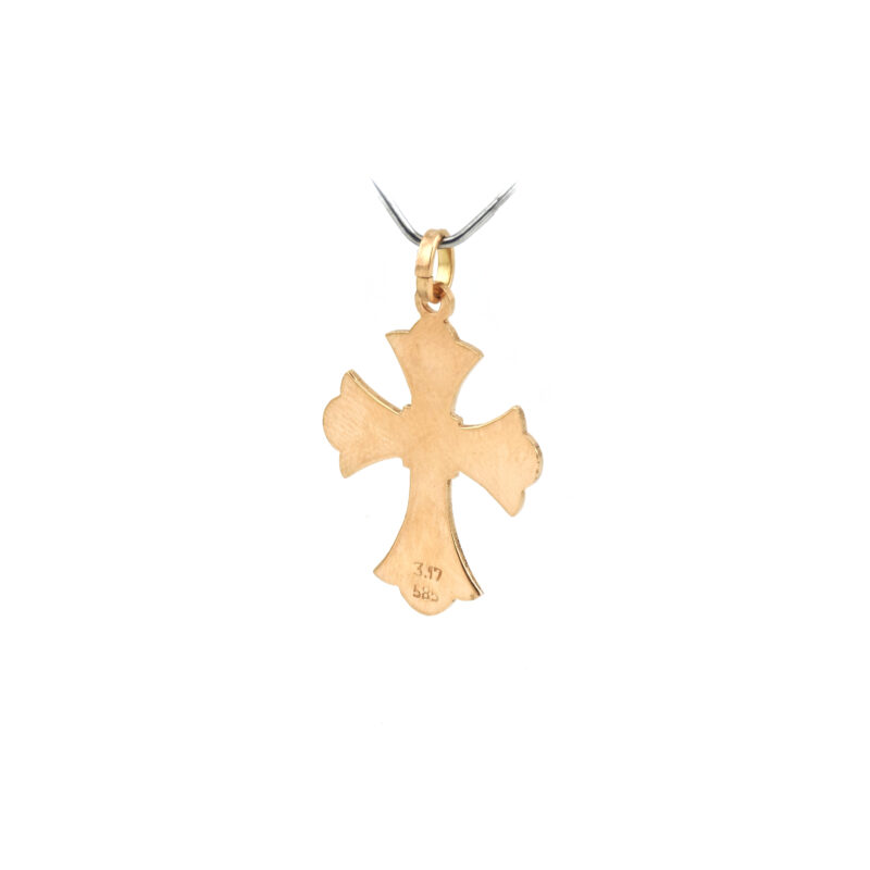 Eleganter Kreuzanhänger Barock aus 585er Gold 3 Eleganter Kreuzanhänger Barock aus 585er Gold