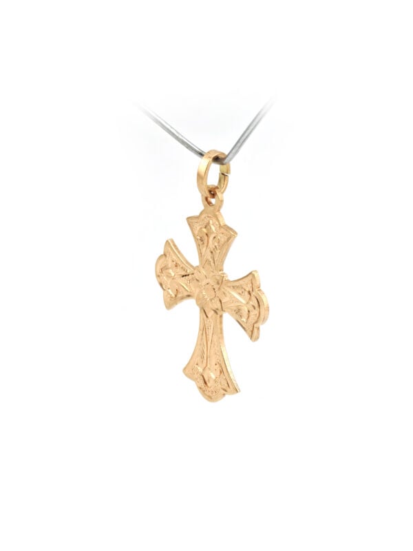 Eleganter Kreuzanhänger Barock aus 585er Gold (4)
