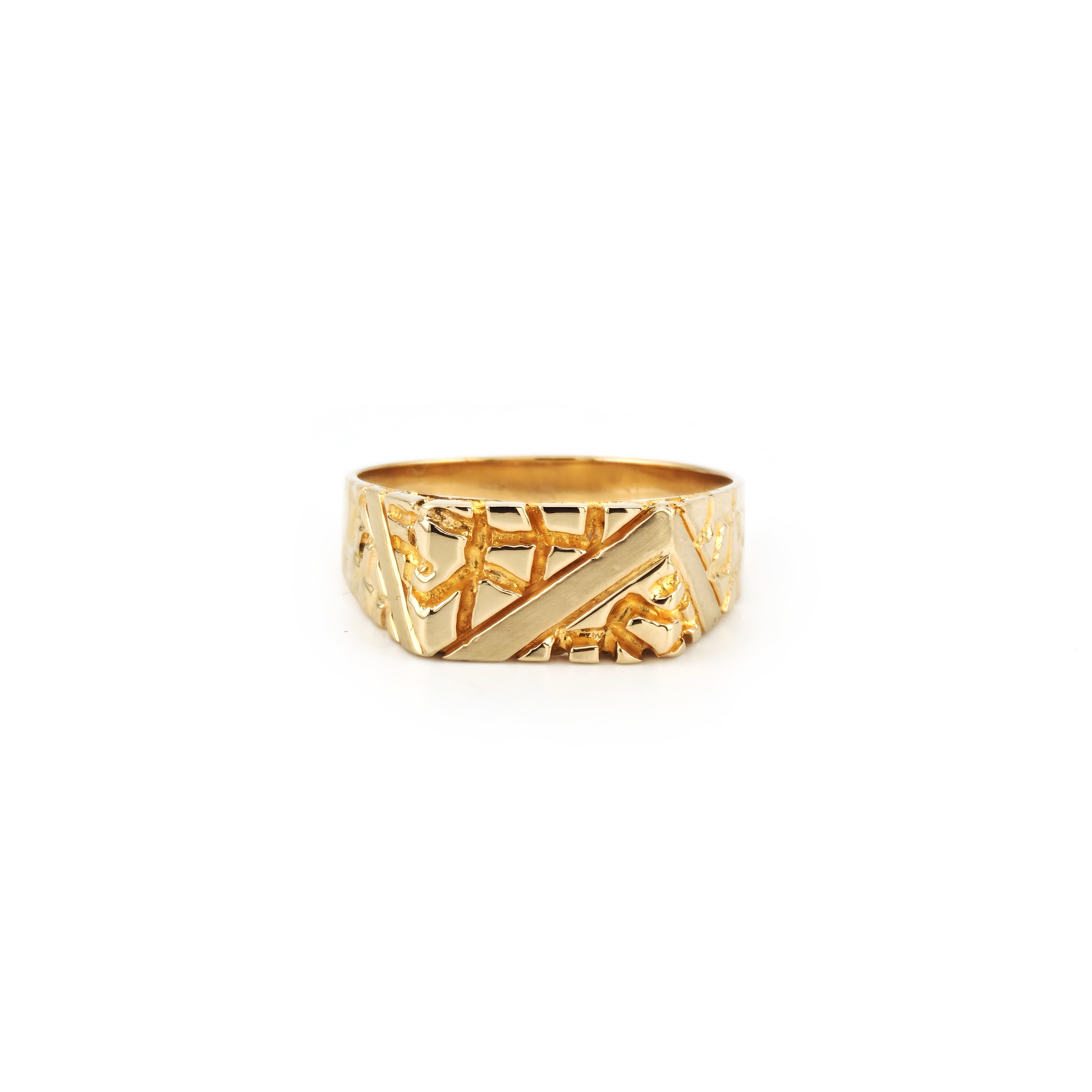 Home Juwelier Göze 18 Formstarker Nugget Herrenring aus 585 Gold (5)