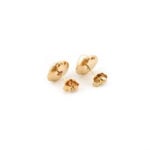 Perlen Ohrstecker organisches Design 585er Gold