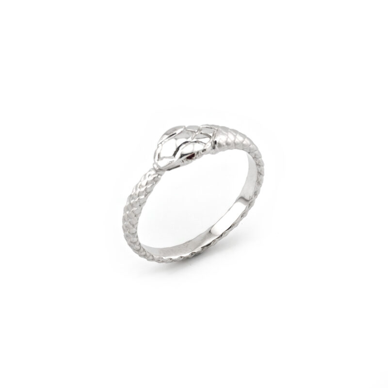 Schlangenring mit Rubin Augen 585er Gold