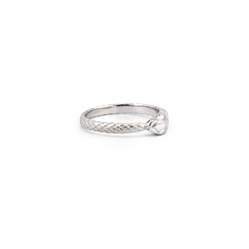 Schlangenring mit Rubin Augen 585er Gold