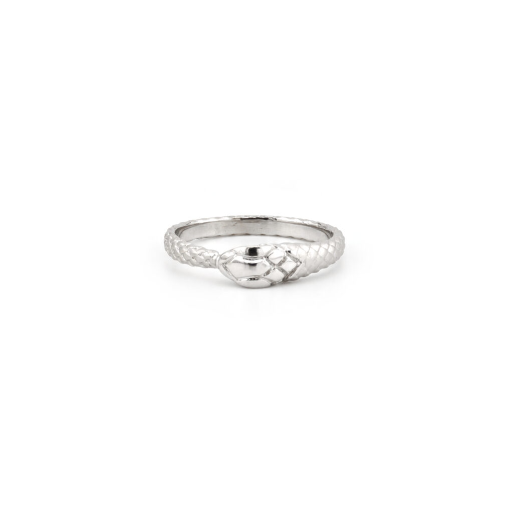 Schlangenring mit Rubin Augen 585er Gold (5)