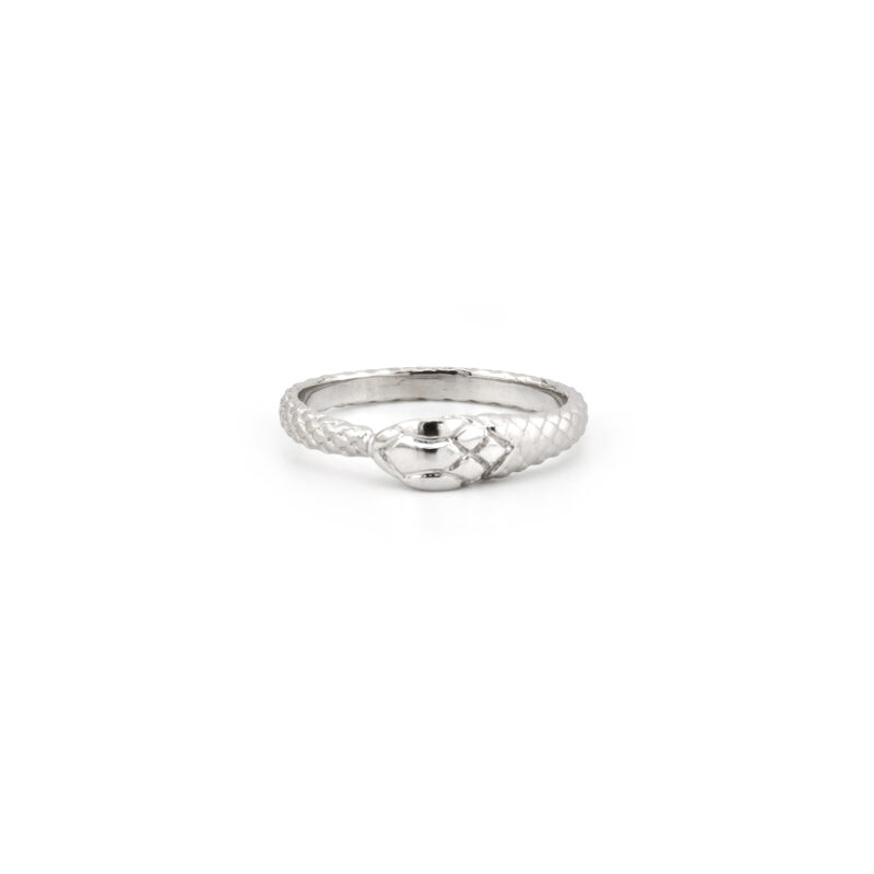 Schlangenring mit Rubin Augen 585er Gold
