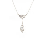 Antikes Belle Époque Diamant-Collier aus 750 Gold