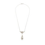 Antikes Belle Époque Diamant-Collier aus 750 Gold