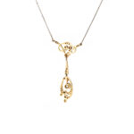 Antikes Belle Époque Diamant-Collier aus 750 Gold