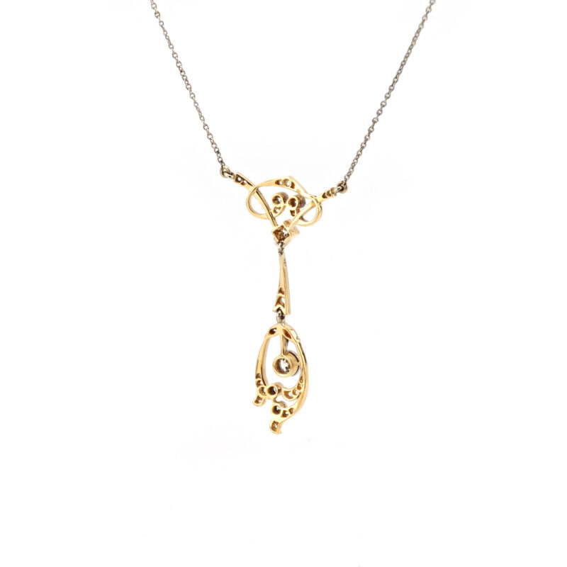 Antikes Belle Époque Diamant-Collier aus 750 Gold