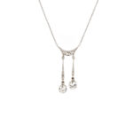Antikes Belle-Époque Negligé-Collier aus 585 Gold