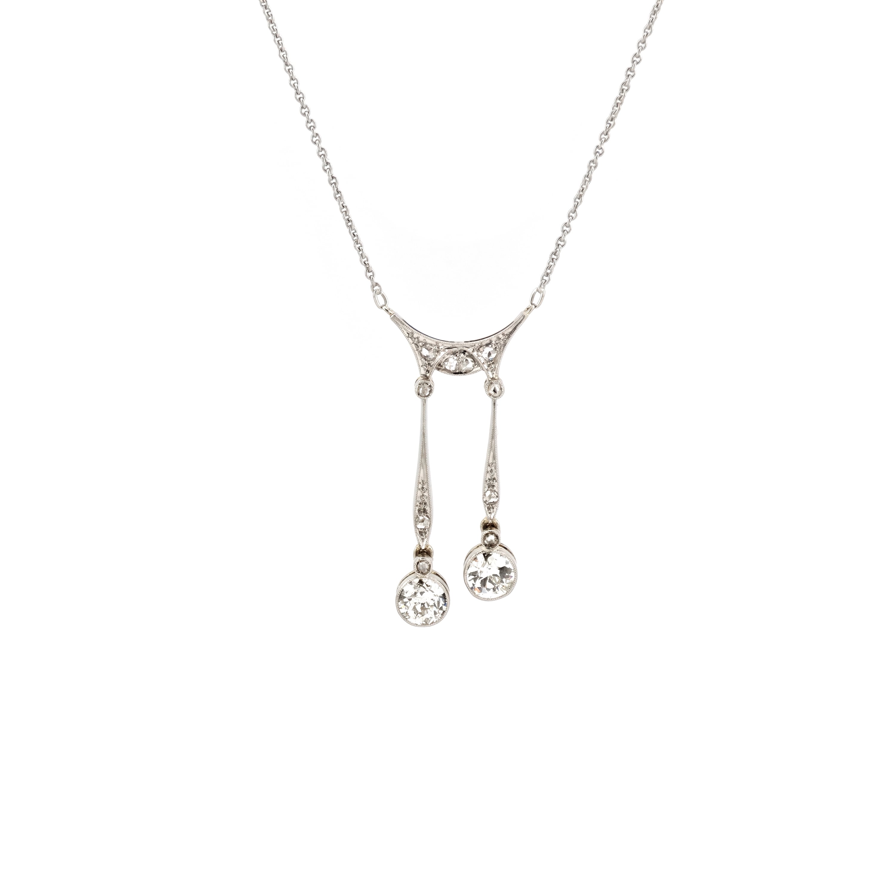 Antikes Belle-Époque Negligé-Collier aus 585 Gold (2)