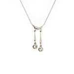 Antikes Belle-Époque Negligé-Collier aus 585 Gold