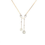 Antikes Negligé Collier aus 585er Gold & Platin