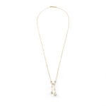 Antikes Negligé Collier aus 585er Gold & Platin