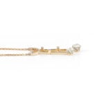 Antikes Negligé Collier aus 585er Gold & Platin