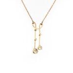 Antikes Negligé Collier aus 585er Gold & Platin