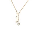 Antikes Negligé Collier aus 585er Gold & Platin