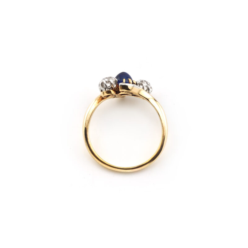 Antiker „Toi et Moi“ Saphir Diamant Ring um 1910