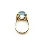 Aquamarin Statement Ring 585er Gold zertifiziert