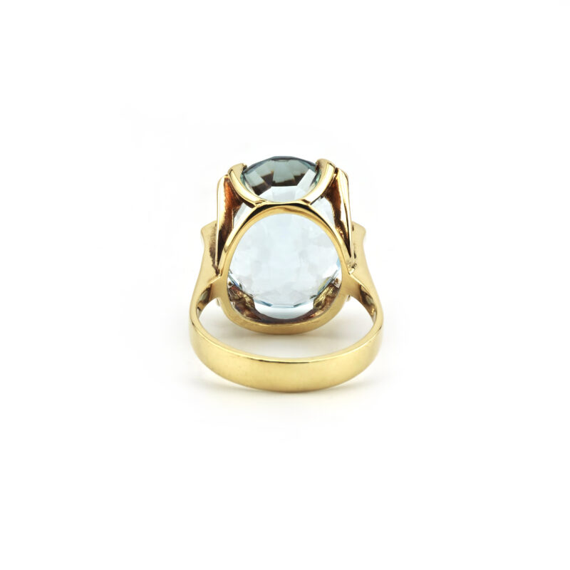 Aquamarin Statement Ring 585er Gold zertifiziert 4 Aquamarin Statement Ring 585er Gold zertifiziert