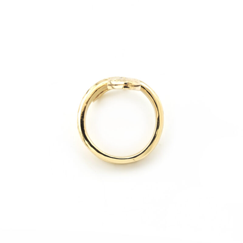 Edler Schlangenring massiv 585er Gold mit Diamant 5 Edler Schlangenring massiv 585er Gold mit Diamant
