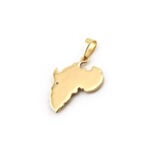 Afrika Anhänger mit Palme 750er Gold mit Diamant