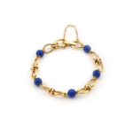 Edles Lapislazuli Knoten Armband 750er Gold