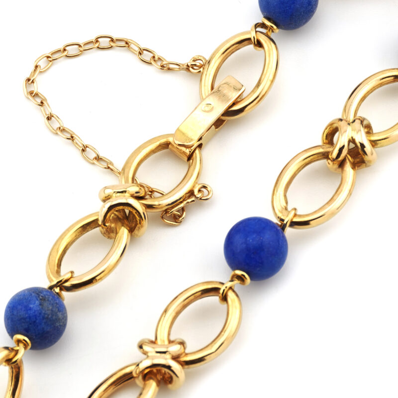 Edles Lapislazuli Knoten Armband 750er Gold 3 Edles Lapislazuli Knoten Armband 750er Gold