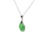 Jade Collier Niederlande um 1955 585er Gold