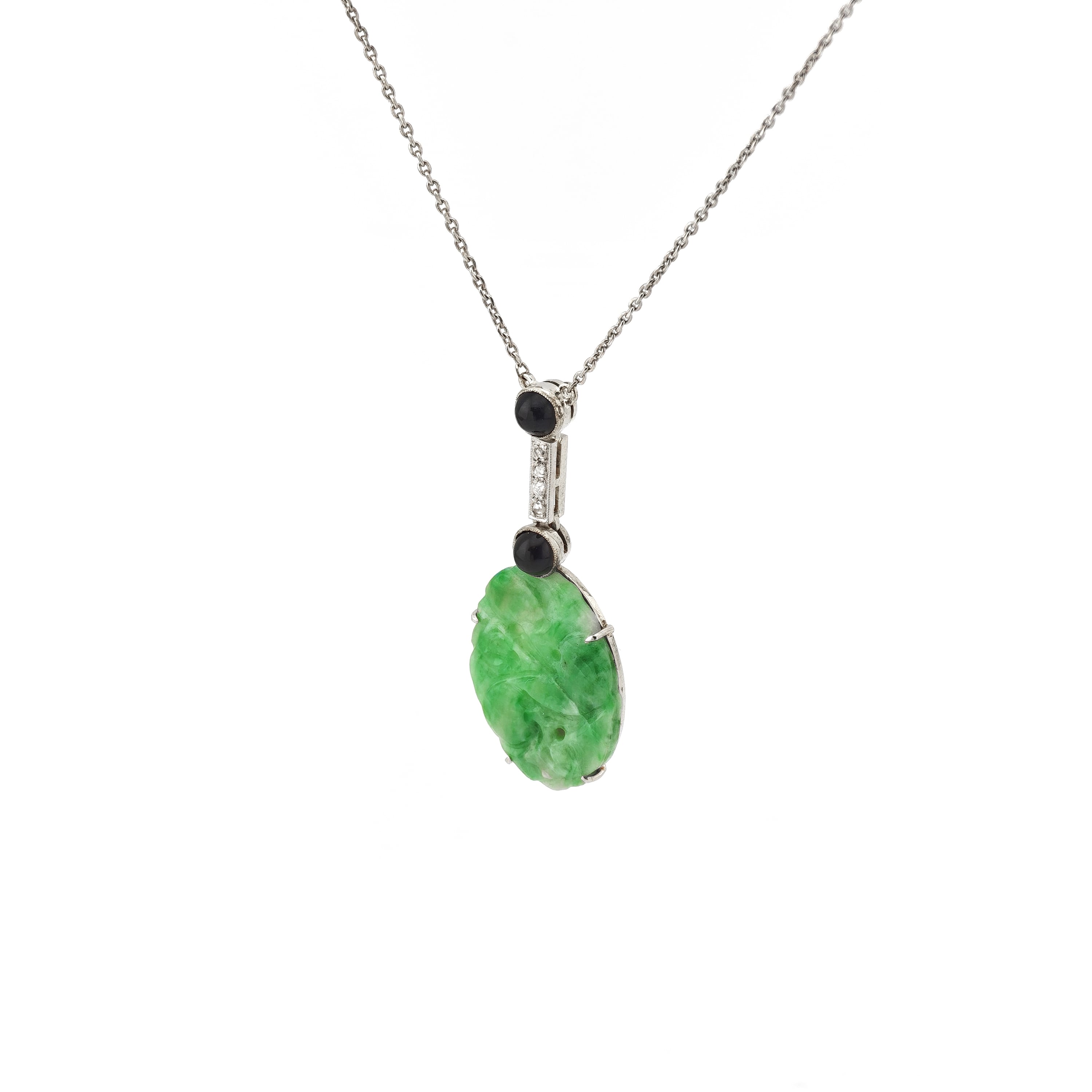 Jade Collier Niederlande um 1955 585er Gold (5)